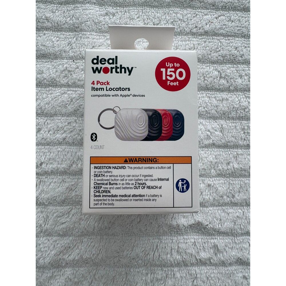 Deal Worthy New in Box 4 Pack Device Locators Compatible with Apple Devices